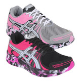 Kit 2 Tenis Asics Gel Sendai Caminhada Treino Academia Leve