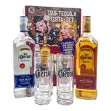 Kit 2 Tequila Jose Cuervo Ouro E Prata 1 Litro 4 Copos