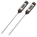 Kit 2 Termômetro Culinário Digital Com Sonda E Espeto Para Forno Alta Precisão E Sem Fio Para Cozinhas Profissionais