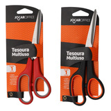 Kit 2 Tesoura Profissional Multiuso Inox 21cm Jocar Office