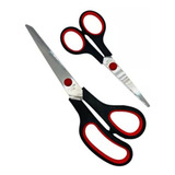 Kit 2 Tesouras Multiuso Em Inox Papel Tecido Cozinha Costura