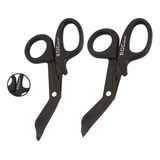 Kit 2 Tesouras Ponta Romba Primeiros Aph Socorros Emergência
