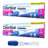 Kit 2 Teste De Gravidez Clearblue Plus Resultado 1 Minuto