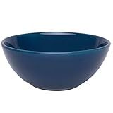 Kit 2 Tigelas Bowl Azul Oxford Cerâmica 600Ml