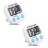 Kit 2 Timer Cronômetro Digital Alarme Sonoro Cozinha À Pilha