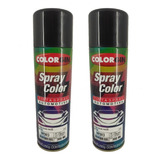 Kit 2 Tinta Spray Preto Brilhante Automotivo Colorgin 300ml