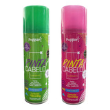 Kit 2 Tintas Para Pintar Cabelo Temporário Verde E Rosa Neon