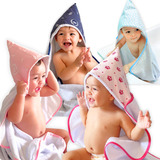 Kit 2 Toalhas De Banho Bebe Capuz Para Menina 100 Algodão