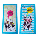 Kit 2 Toalhas De Banho Felpudas Pet Cachorro Labrador Buldog