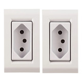 Kit 2 Tomada Para Móvel 2p t 20a 250v Branco Liz Tramontina