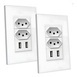 Kit 2 Tomadas Usb