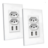 Kit 2 Tomadas Usb