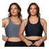 Kit 2 Top Fitness Plus Size G1 G2 G3 Sem Bojo Academia