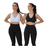 Kit 2 Top Nadador Academia Treino Alta Sustentação Fitness