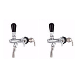 Kit 2 Torneiras De Chopp Tipo Italiana Com Espigão Cerveja