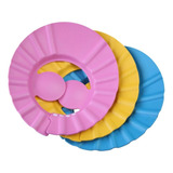 Kit 2 Touca De Banho Bebê Infantil Protetora Olhos E Ouvidos