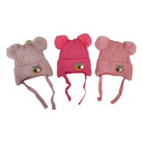 Kit 2 Touca Gorro Infantil Bebê Forrada Quentinha Pompom Top