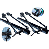 Kit 2 Transbike De Teto Bicicleta Rack Suporte Carro Calhas