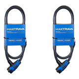 Kit 2 Trava Cadeado Cabo De Aço Moto Bike Maxtrava Proteçao