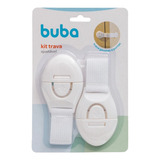 Kit 2 Travas Ajustáveis Para Porta E Gaveta Segurança Infantil Buba