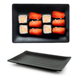 Kit 2 Travessas Para Sushi Comida Japonesa De Melamina 24x16