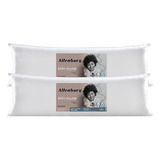 Kit 2 Travesseiros De Corpo 4 Fronhas Cores 130x40cm