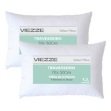Kit 2 Travesseiros Select Premium Luxo Fibra Antialérgica