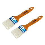 Kit 2 Trinchas Pintura Tigre 696 2 Polegadas Pincel Verniz