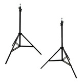 Kit 2 Tripé Regulavel De Iluminação Grande 2m Com N F Top
