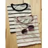 Kit 2 Tshirt Camiseta Listrada Minimalista Dia A Dia