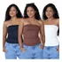 Kit 2 Tube Top Feminino Tomara Que Caia Blusinha Moda Verão