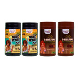 Kit 2 Turbo Power Bronze Pele Negra 2 Parafina Chocolate 