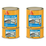 Kit 2 Un Adesivo Epóxi Sikadur 32 Gel Premium Alta Fluidez