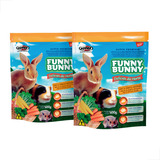 Kit 2 Un Funny Bunny Delícias Da Horta Coelhos 500gr