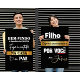 Kit 2 Un Placas Boas Vindas Para Igreja Grupo Jovem 40x60cm