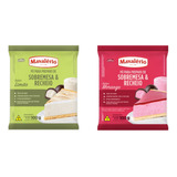 Kit 2 Un Preparo Mousse Sobremesa Mavalerio Morango E Limão