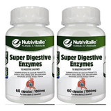 Kit 2 Un Super Digestive Enzymes 1000mg Nutrivitalle
