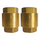 Kit 2 Un Válvula De Retenção Vertical 1 Polegada Metal Bsp