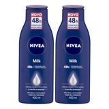 Kit 2 Und Loção Hidratante Nívea Milk Pele Extra Seca 400ml