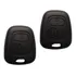 Kit 2 Unidades - Capa Chave Controle Telecomando Peugeot 206 207 Citroen C3 - Parte Frontal 