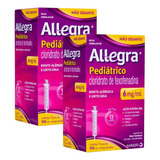 Kit 2 Unidades Allegra Peditrico 6mg Suspenso Oral Sabor Fra