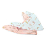 Kit 2 Unidades Babador Bandana Impermeavel 100 Algodao Feminino