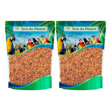 Kit 2 Unidades Gammarus Camarão Desidratado Para Aves 100g