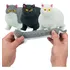 Kit 2 Unidades Gatinha Estica Apertar Cat Squish Fidget Toy Cor Sortidos