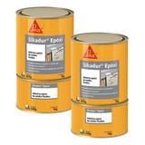 Kit 2 Unidades Sikadur Epoxi 1kg Cola Ferro Concreto Sika