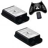 Kit 2 Unidades Suporte E Tampa Pilha De Controle Preta Caixa Pilhas Compatível Controle Video Game