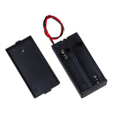 Kit 2 Unidades Suporte Para 2 Pilhas Aa Com Tampa E Chave