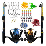 Kit 2 Vara De 1 70 Cm 2 Molinetes 3 Rolamentos Acessório