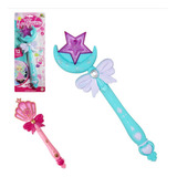 Kit 2 Varinhas Mágica Princesa Encantada Meninas Com Luz Som