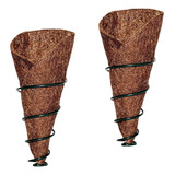 Kit 2 Vaso Para Orquideas Parede Fibra De Coco Com Suporte